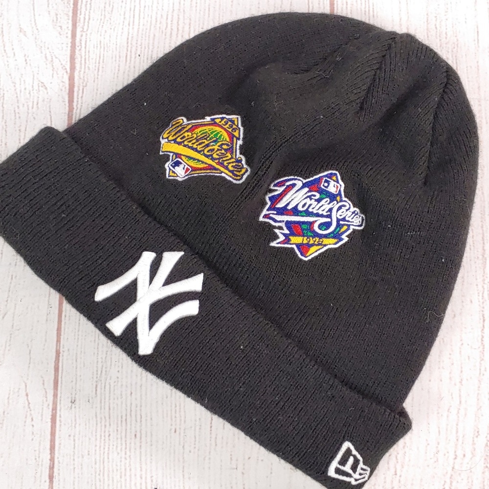 New York Yankees Beanie - 27x World Series Champions Patch - New Era Hat Cap